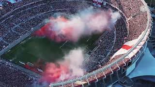 El recibimiento de los hinchas de River frente a Talleres  DESDE EL AIRE [upl. by Neale]