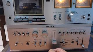 Sony TA1150 amplifier  sony TC k15 casette deck [upl. by Ecnarf974]