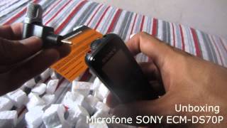 UNBOXING  TESTE MIC SONY ECMDS70P [upl. by Abbi336]