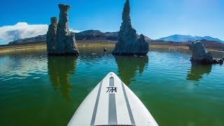 Mono Lake Paddle Boarding  Camping on Paoha Island [upl. by Kelby]