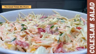 How to make COLESLAW SALAD at HOME [upl. by Lak829]