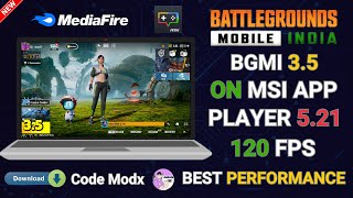 How To Play Bgmi in Emulator 120 FPS  MSI App Player 521  35 UPDATE  bgmi in pc  best emulator [upl. by Budd]