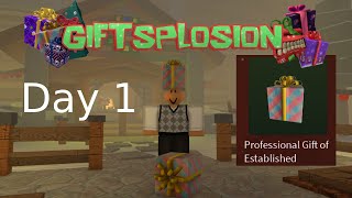 Professional Gift of Established Creations Giftsplosion Day 1  RetroStudio  Roblox [upl. by Flodur357]