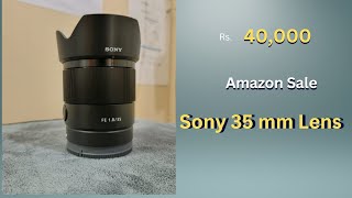 Sony 35 mm 18 Full Frame Lens Unboxing  ASMR [upl. by Ohs]