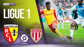 Lens vs AS Monaco  LIGUE 1 HIGHLIGHTS  022524  beIN SPORTS USA [upl. by Ecydnac]