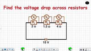 Find the voltage drop across resistors Grade 12 Physical Sciences [upl. by Ynohtnael]