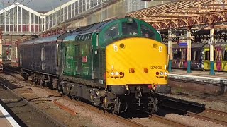 Follow the thrashy journey of 37608s Special Delivery round the North West 261024 [upl. by Nysa949]