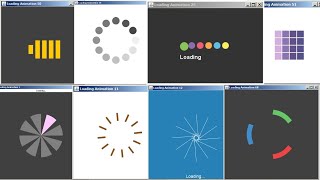 Java Loading Animation Form  Create 70 Loading Animation Forms Using Java Graphics With Code  DEMO [upl. by Virgin]