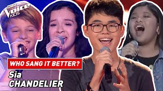 Who sang Sias quotChandelierquot the best  The Voice Kids [upl. by Essy828]