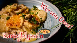 🥣 Kartoffelgratin 🥔 die einfache Beilage aus dem 🥘 Dutch Oven Deutsches Rezept [upl. by Lorien75]