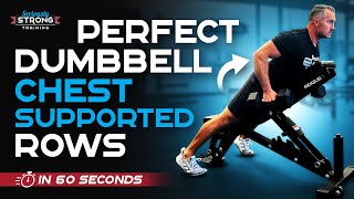 Perfect Dumbbell Chest Supported Rows KING of Back Exercises [upl. by Eisseb]