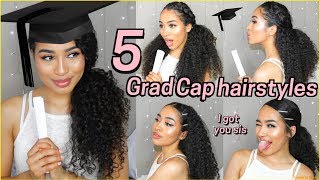 5 BEST GRADUATION HAIRSTYLES FOR CURLY HAIR  Lana Summer [upl. by Pleione317]