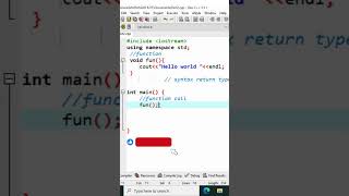 Function in cwhat is function  short MH Coding [upl. by Haidej]