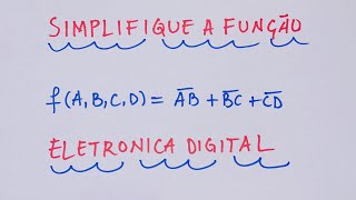 Exercicio 5g Simplificação de função booleana [upl. by Tosch730]