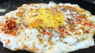 How to make Half Boiled Egg Omelette  Myna Street Food [upl. by Ennoirb]