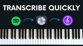 How to transcribe music quickly [upl. by Reyotal]