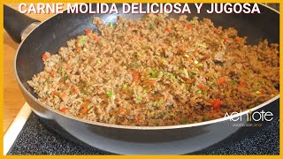 CARNE MOLIDA FÁCIL JUGOSA Y DELICIOSA  Prepara una deliciosa Carne Molida para acompañar todo [upl. by Yuille858]