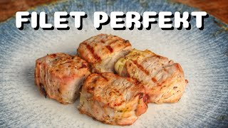 Gegrillte ROSTBRÄTEL FILET  SPIESSE vom SCHWEIN  DIESE MARINADE ROCKT  BBQVideo  0815BBQ [upl. by Atteuqram692]