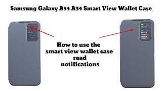 Samsung A54 A34 Smart View Case How to view notifications [upl. by Cathlene]