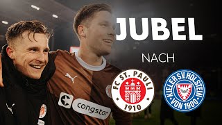 Jubel nach dem Heimsieg gegen Holstein Kiel [upl. by Eadmund]