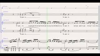 Mocedades  Amor de hombre SATB  piano [upl. by Secnarf]