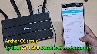 tp link ac1200 Mesh Wifi router setup [upl. by Dnomad]