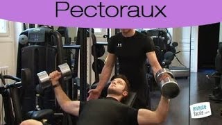 Musculation des pectoraux  Développé couché incliné barre [upl. by Eniamurt]