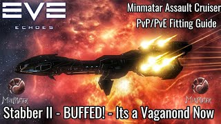 EVE Echoes  Stabber II BUFFED  Its a Vaganond Now  Minmatar Heavy Assault Cruiser PvPPvE Build [upl. by Eltrym]