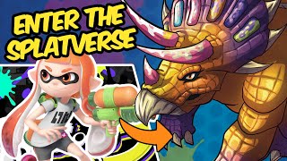 SPLATOON Characters as DINOSAUR MECH ARMOR DEMON amp SEA CREATURE Speedpaint amp Story [upl. by Karina]