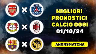 I migliori pronostici e consigli per le scommesse sul calcio di oggi Arsenal  PSG Bayer  Milan [upl. by Han]