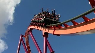 Six Flags Great America Raging Bull POV [upl. by Noreg]