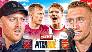 WEST HAM vs ARSENAL  Pitch Side LIVE [upl. by Sher]