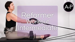 Pilates Reformer Workout Level 2 Intermediate 45 mins [upl. by Buine]