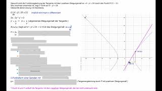Tangente durch P an x2  y2 24 [upl. by Idona749]