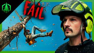 Tree Cutting Fails That Will Leave You Speechless  Expert Reaction [upl. by Refenej]