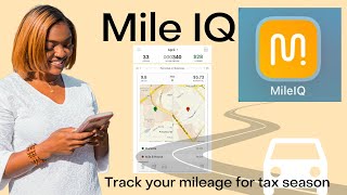 Mile IQ TRACK YOUR MILEAGE FOR TAX SEASON  Mila B [upl. by Benson]