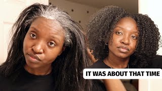 I Had To Do It  Twist Out on Blown Out Hair  Natural Hair Tutorial [upl. by Enicul]