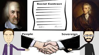 The Social Contract  Thomas Hobbes amp John Locke [upl. by Ahseinad]