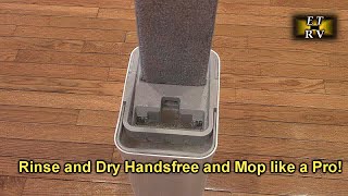 JOYMOOP Mop and Bucket with Unique Wringer and Bucket with 3 Microfiber mops Wet and Dry Use REVIEW [upl. by Leyes]