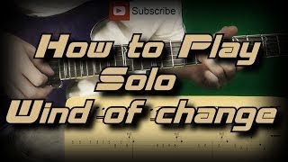 How to Play Scorpions  Wind of change Solo Как играть Guitar lesson [upl. by Deadman53]