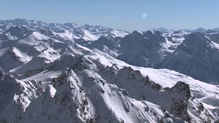 Panoramaüberflug über das Skigebiet Ischgl  Samnaun [upl. by Twitt137]