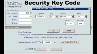 PINSKC Secret Key Code to Adapt ECU newlost Keys amp Accessing other Security Features [upl. by Ayn]