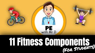 Learn the 11 Fitness Components PE Buddy [upl. by Hgielrebmik]