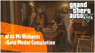 GTA V Story Walkthrough 46 Mr Richards Gold Medal Completion 4K [upl. by Roch279]