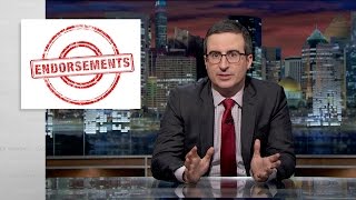 Endorsements Web Exclusive Last Week Tonight with John Oliver HBO [upl. by Ignacius]