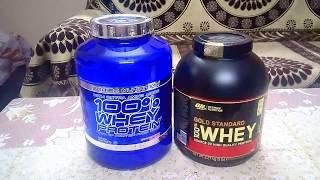 Optimum Nutrition Gold Standard 100 Whey vs Scitec Nutrition 100 Whey [upl. by Rainger]