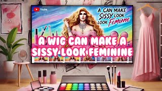 🌈A Wig Can Make a Sissy Look Feminine 🌟  crossdressing  sissy boy  femboy  ladyboy [upl. by Mori270]