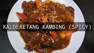 HOW TO COOK KALDERETANG KAMBING SPICY [upl. by Thorn]