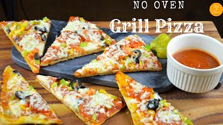 Quick Pizza on a Grill  No Oven Needed  Grill Recipes 5 of 30 [upl. by Barling]