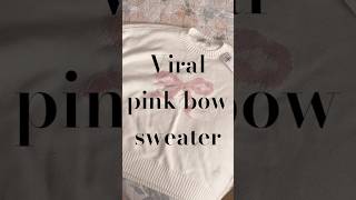 Obsessed with this pink bow sweater from hollister 🎀🤍 fashion fashiontrends fashionstyle pink [upl. by Zarah816]